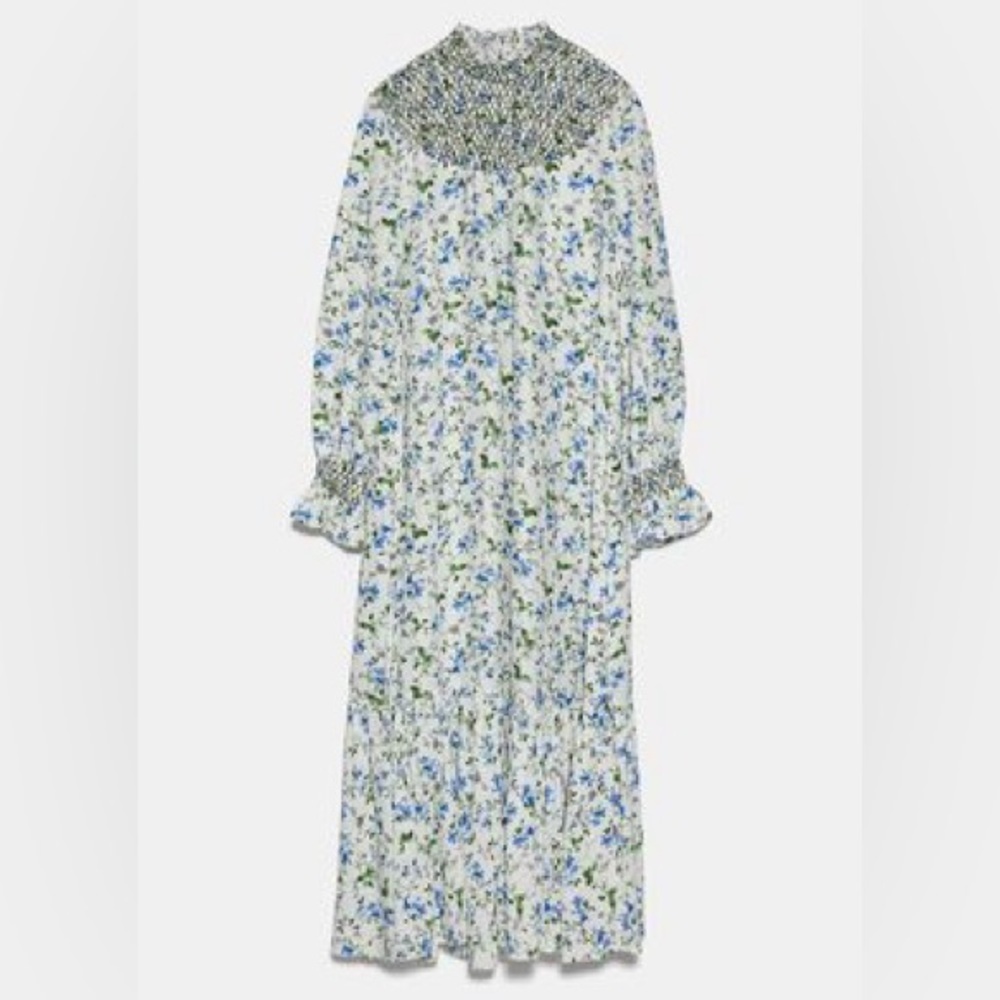 ZARA FLORAL PRINTED RUSTIC DRESS‎ - Picture 9 of 15